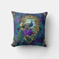 Peacock floral victorian feather elegant