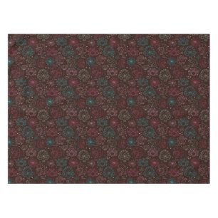 peacock flower india wallpaper vintage tablecloth