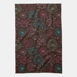 peacock flower india wallpaper vintage towel