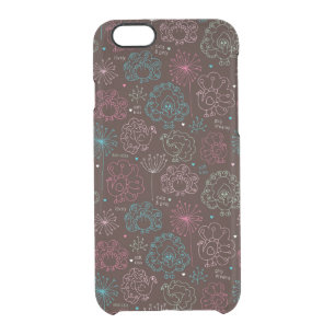 peacock flower india wallpaper vintage clear iPhone 6/6S case
