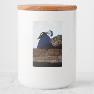 Peacock Food Container Label