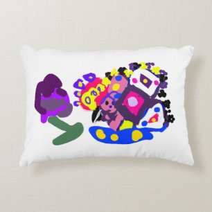 Peacock fun cool accent pillow