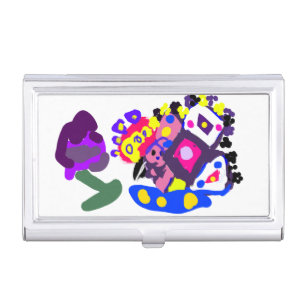 Peacock fun cool business card case