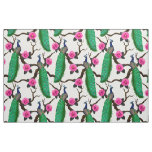 Peacock garden fabric
