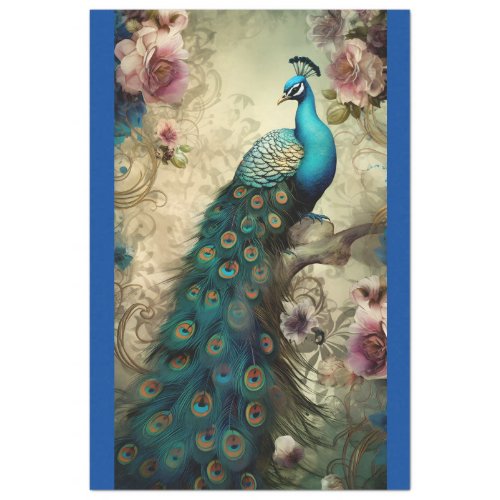 Peacock Garden Tissue Paper