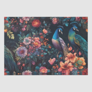 Peacock Garden Wallpaper Art Tissue Paper