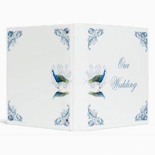 Peacock Garden Wedding Album Binder