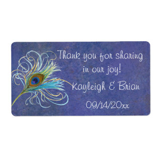 Peacock Glory Favor Stickers