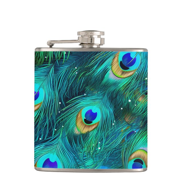 Peacock Glory Flask (Front)