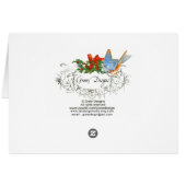 Peacock & Gold Filigree (Back Horizontal)