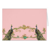 Peacock & Gold Filigree (Front Horizontal)