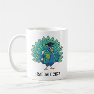 Peacock Graduation Personalized Coffee Mug