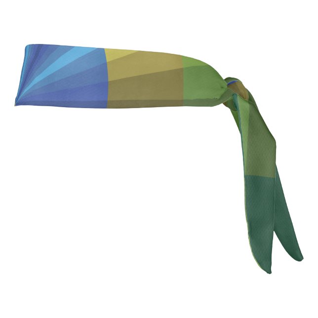 Peacock Illusion Athletic Headband (Rotate 90)