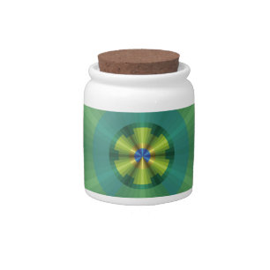 Peacock Illusion Candy Jar