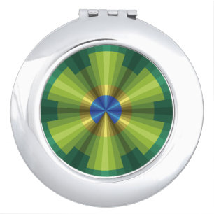 Peacock Illusion Compact Mirror