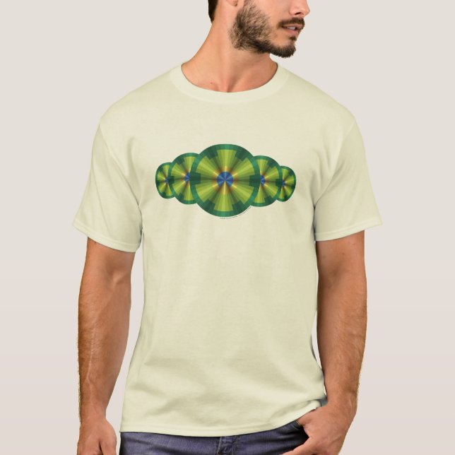 Peacock Illusion Men's Light Shirt (Front)