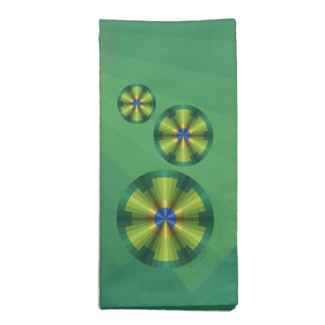 Peacock Illusion Napkin (Folded)