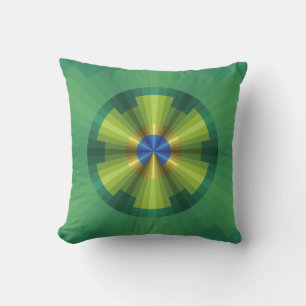 Peacock Illusion Pillow