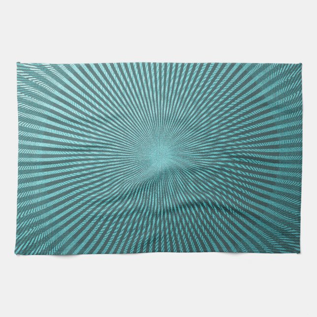 Peacock Illusion Towel (Horizontal)