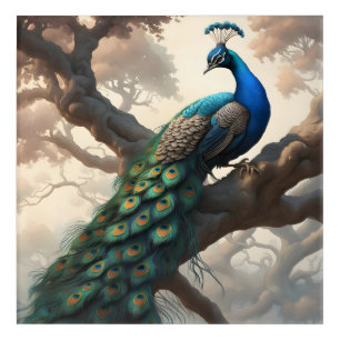 Peacock in a Tree Acrylic Print