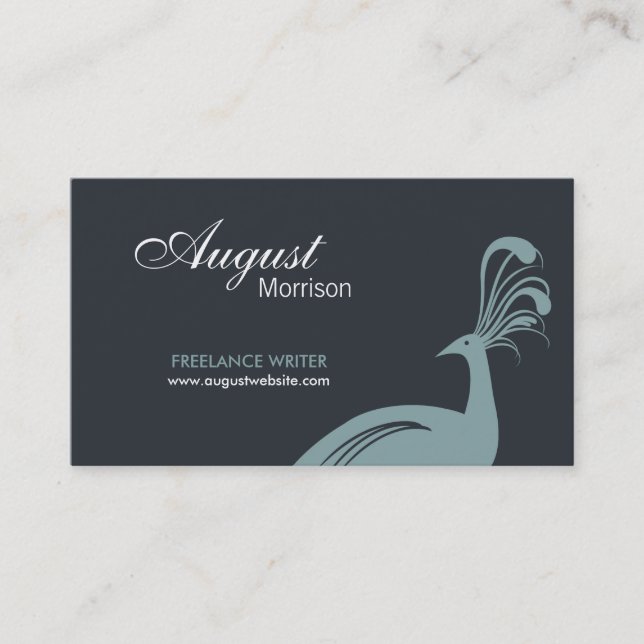 PEACOCK in MOSS Business Card (Front)