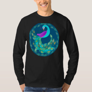 Peacock In Nature  Cute Birds Animal  Graphic T-Shirt