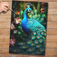 Peacock in Tapestry 2 Decoupage Paper