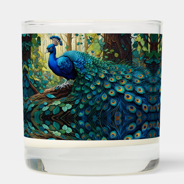 Peacock in the woods scented candle (Right)