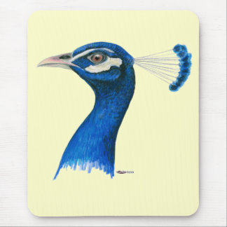 Peacock: Indian Blue Mouse Pad