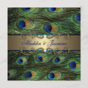 Peacock Indian Wedding Invitation