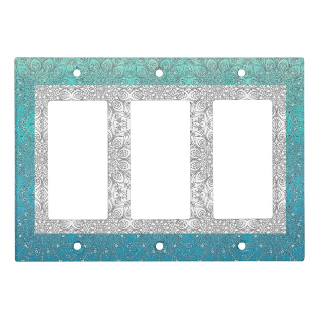 Peacock Inspirations Light Switch Cover (Front)