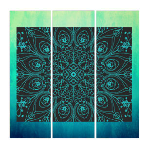 Peacock inspirations triptych