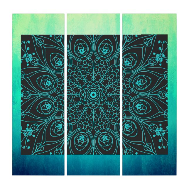 Peacock inspirations triptych (Front)