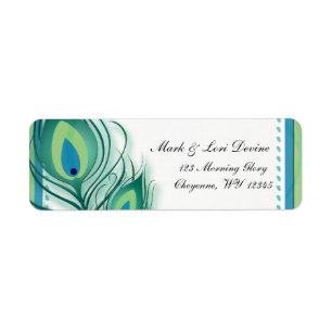 Peacock inspired Designer labels