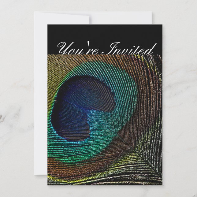 Peacock Invitations (Front)