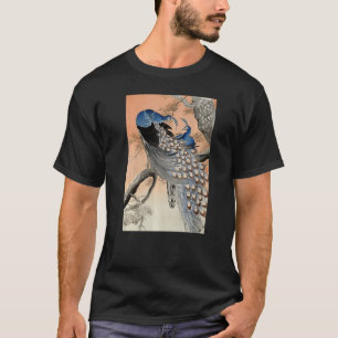 Peacock Japanese Ukiyo e Koson Vintage Bird Illust T-Shirt