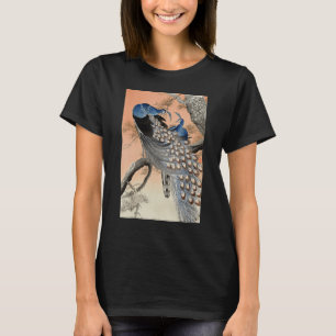 Peacock Japanese Ukiyo e Koson Vintage Bird Illust T-Shirt