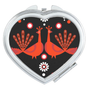 Peacock Jewelry And Decor Compact Mirror