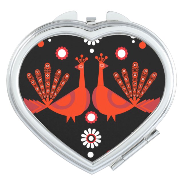 Peacock Jewelry And Decor Compact Mirror (Front)