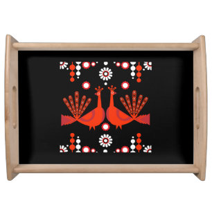 Peacock Jewelry And Decor Serving Tray