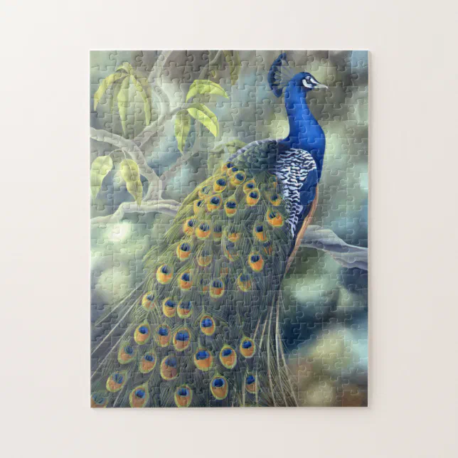 Peacock JigSaw Puzzle Zazzle