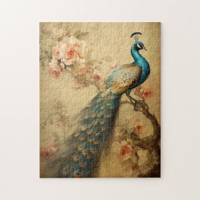 Peacock Jigsaw Puzzle (Vertical)