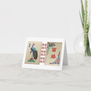 Peacock & Joker tiles card