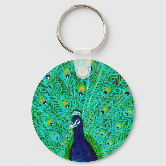 Peacock Keychain (Front)