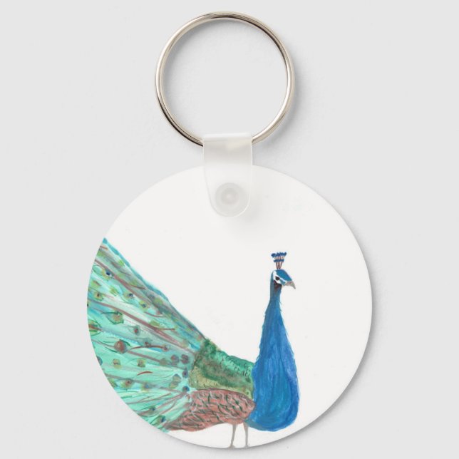 Peacock Keychain (Front)