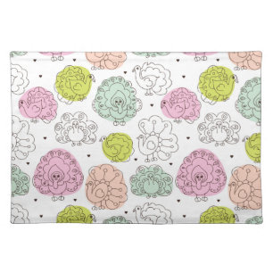 peacock kids wallpaper vintage placemat