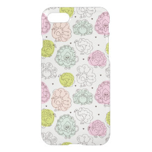 peacock kids wallpaper vintage iPhone SE/8/7 case