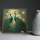 Peacock Klimt Wall Decor Impressionist Art Nouveau Ceramic Tile<br><div class="desc">Welcome to CreaTile! Here you will find handmade tile designs that I have personally crafted and vintage ceramic and porcelain clay tiles, whether stained or natural. I love to design tile and ceramic products, hoping to give you a way to transform your home into something you enjoy visiting again and...</div>