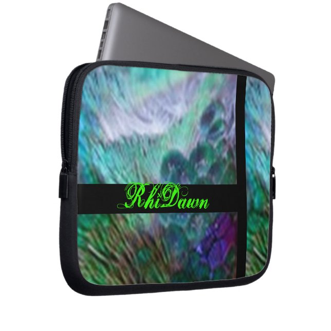Peacock Laptop Bag (Front Right)