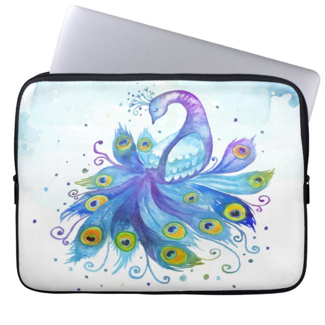 Peacock Laptop Sleeve (Front)